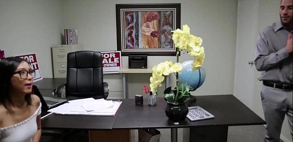Watch Young asian secretary lexi mansfield office fucks for facial Sex Video