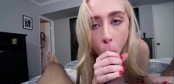 Watch Double trouble with sister and girlfriend  candy white and nicole nash Sex Video
