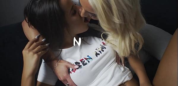 Watch Two sexy babes making out in front of nudex camera Sex Video