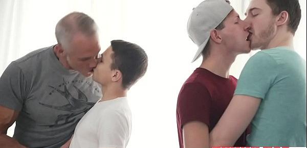 Watch Boys and daddies hottest orgy old vs young bareback gangbang twinktopnet Sex Video